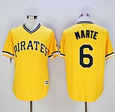 Pittsburgh Pirates #6 Starling Marte Gold New Cool Base Stitched Jersey,baseball caps,new era cap wholesale,wholesale hats